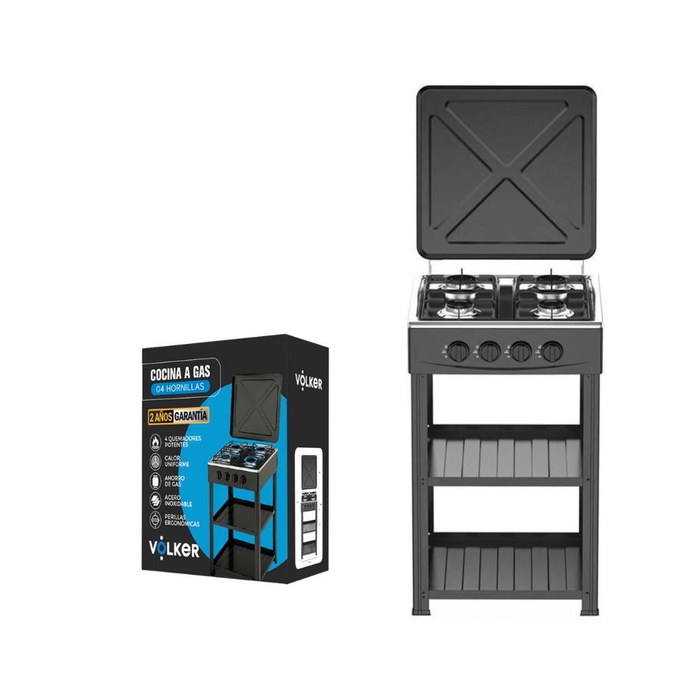 COCINA A GAS ALTA DE 04 HORNILLAS