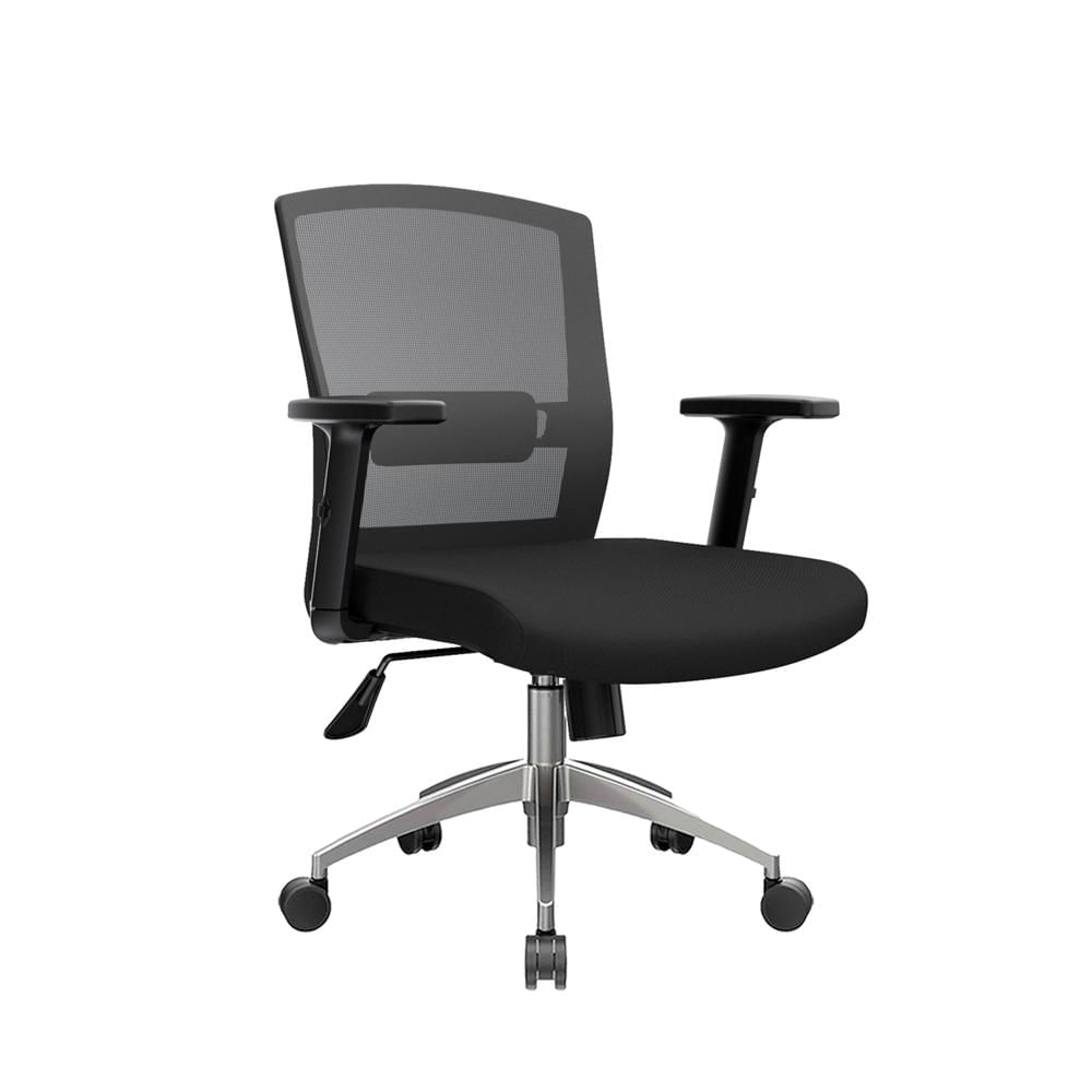 Silla Ergonómica Kata Gerente 3D Aluminio Negro Ofideas