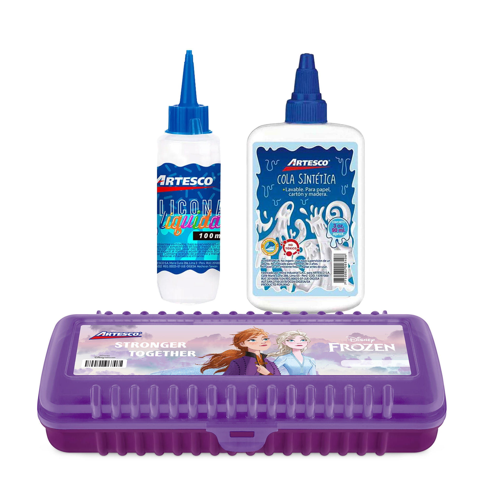 Pack ARTESCO Juniorbox Frozen Pegamentos