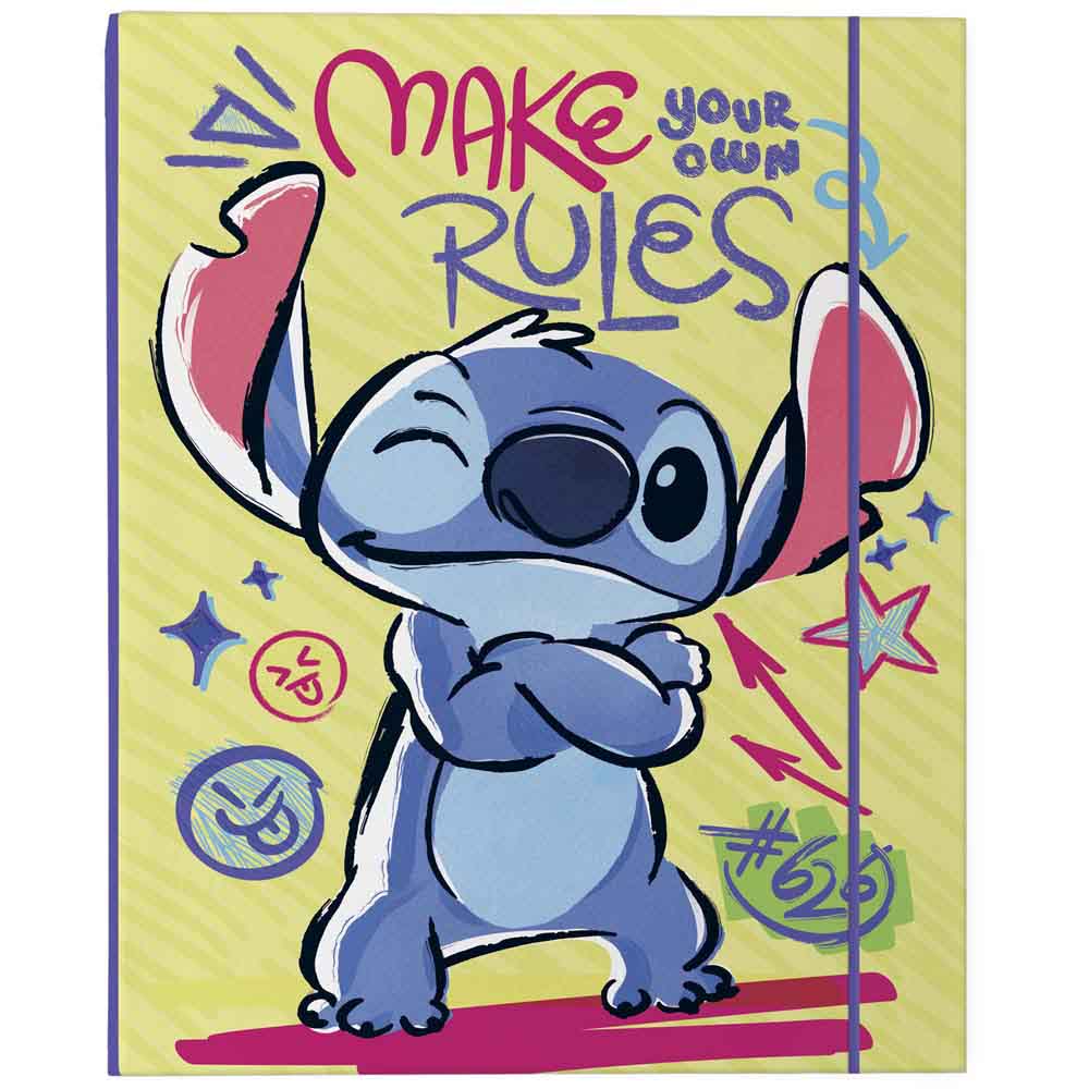 Archivador DGNOTTAS Stitch Espiral con Elástico