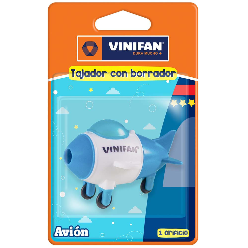Tajador con Borrador Avión VINIFAN