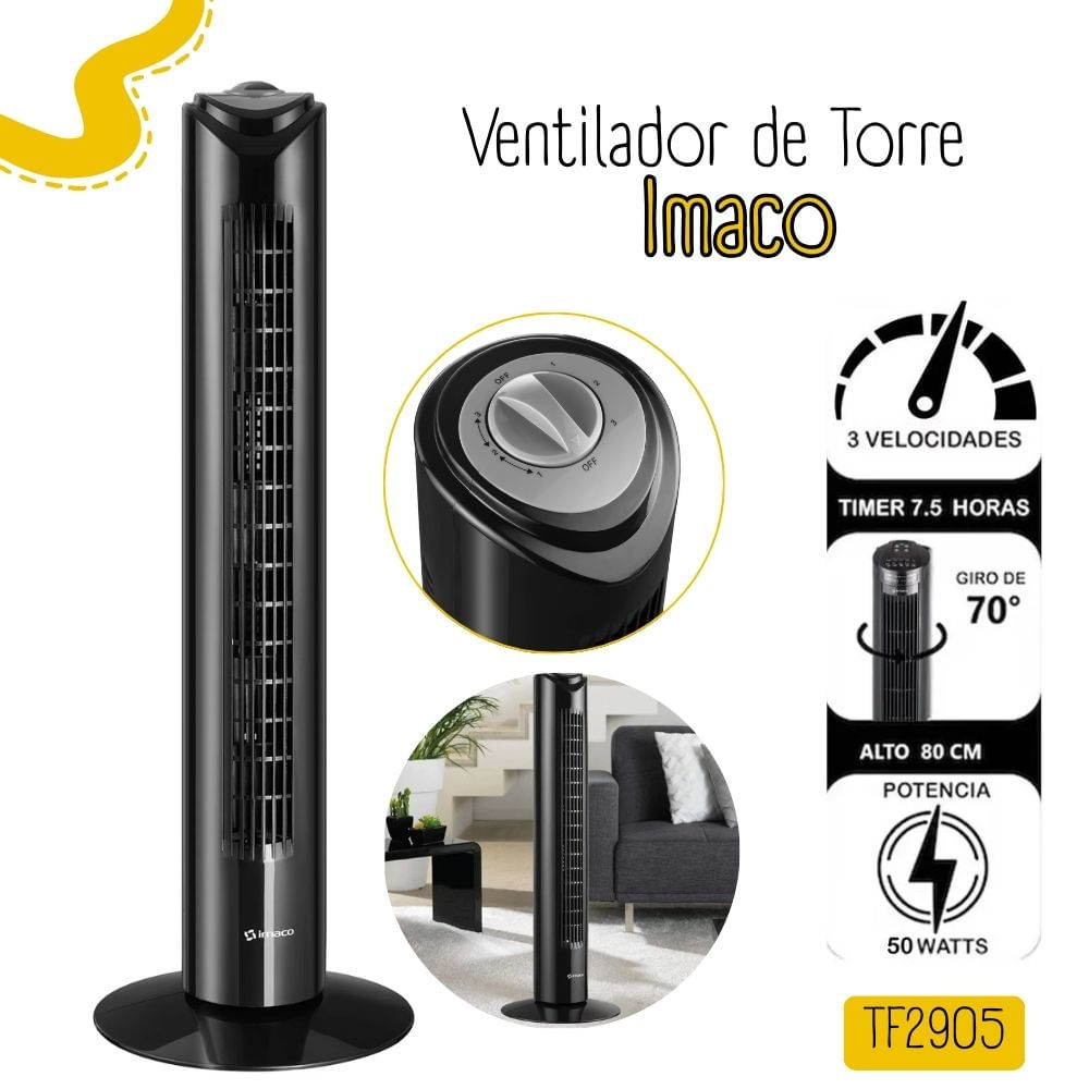 Ventilador Imaco de Torre TF2905 de 50watts
