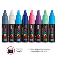 POSCA Pack PC-8K8P Estuche X8 Frío