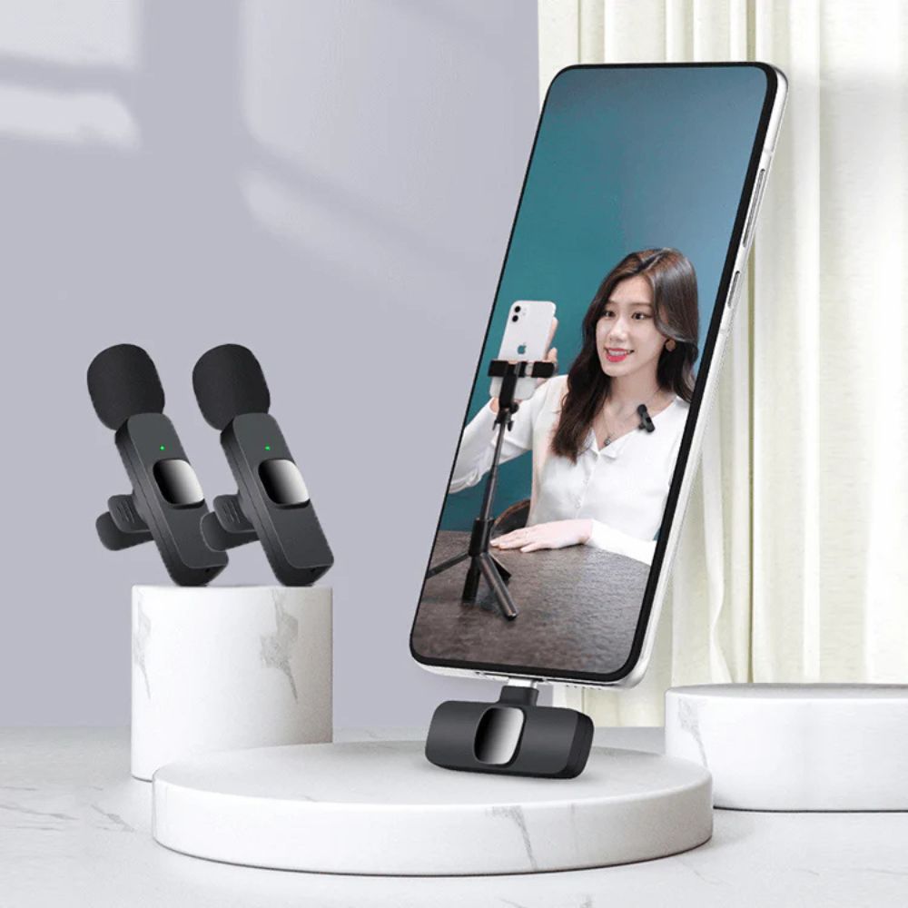 Micrófono Inalámbrico Para Celular 2x 1