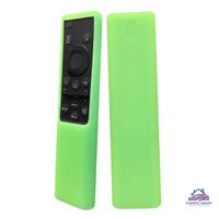Funda Protector Para Control Samsung Qled Planito  Verde Fluor
