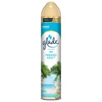 Ambientador Glade en aerosol Paraíso azul