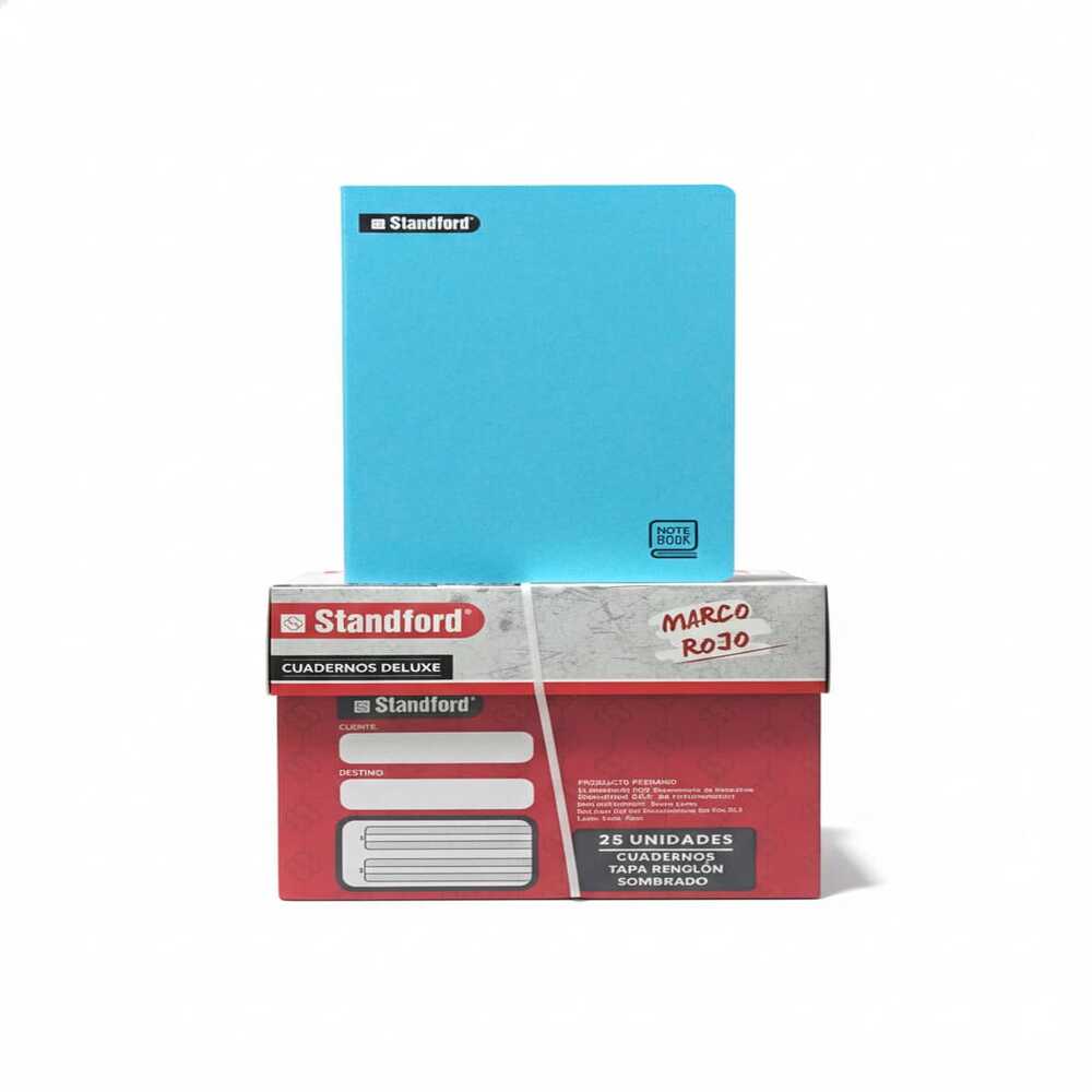 Caja de Cuadernos Triple Renglon  Standford Notebook – 25 Unidades
