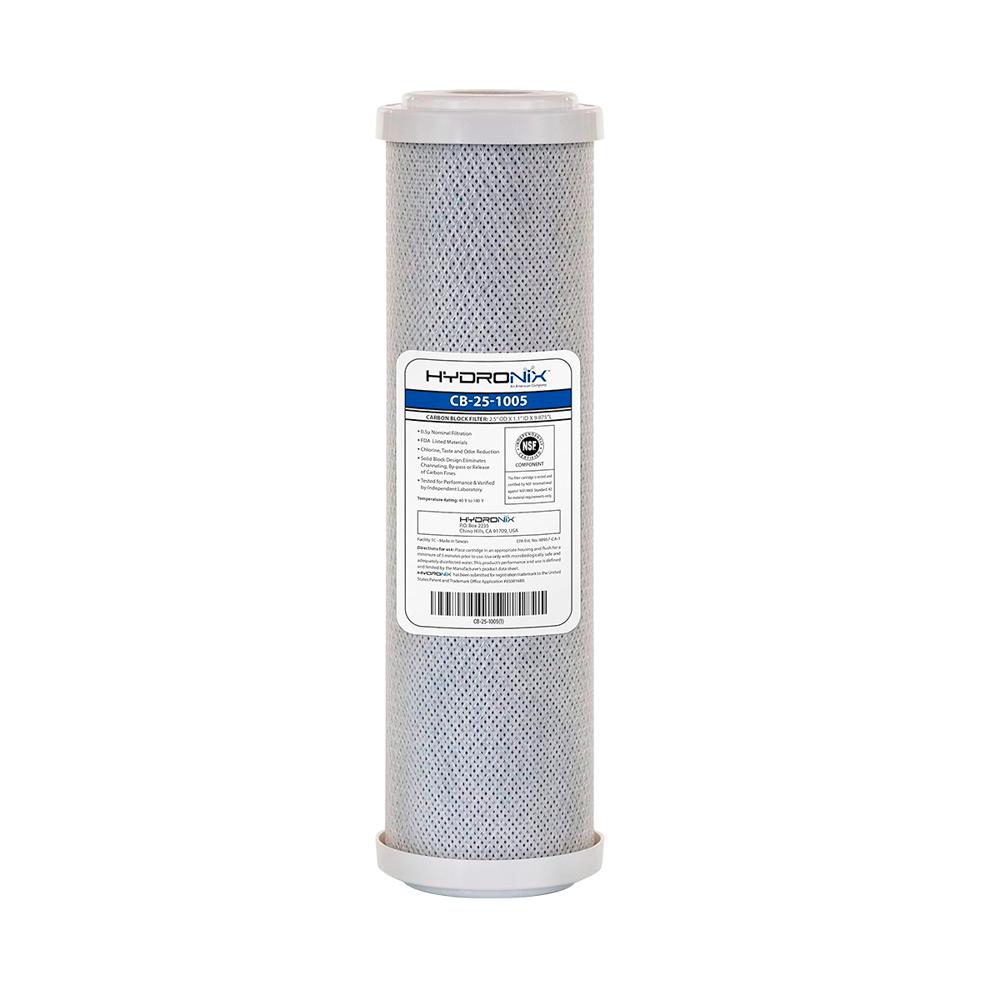 Filtro cartucho carbon para purificador de agua 5 micras hydronix Filtro cartucho carbon para purificador de agua 5 micras hydronix