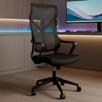 Silla Ergonomica de Oficina Ejecutiva DREIZT Lyon Negro