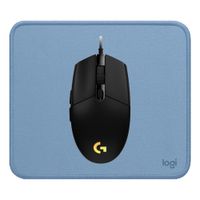 COMBO LOGITECH MOUSE G203 NEGRO Y PAD MOUSE 200X230 AZUL