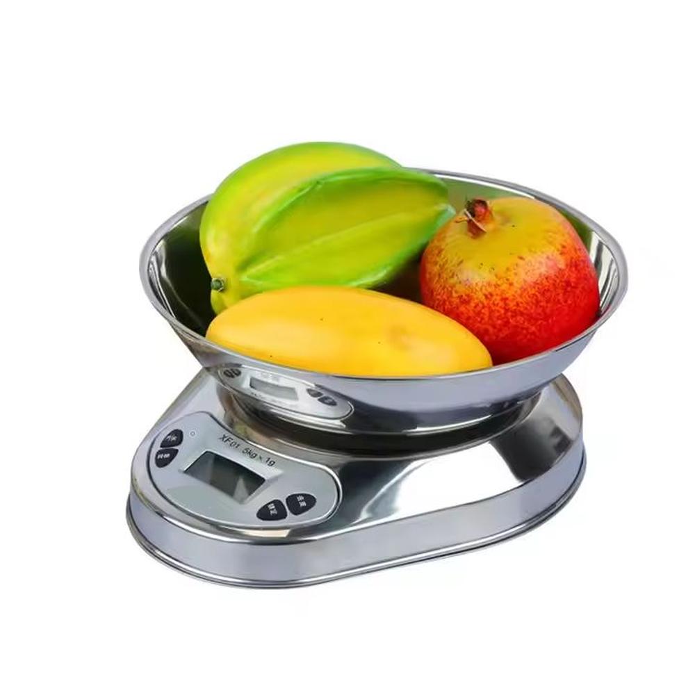 BALANZA ELECTRONICA GRAMERA DIGITAL PARA COCINA 5KG ACERO INOXIDABLE