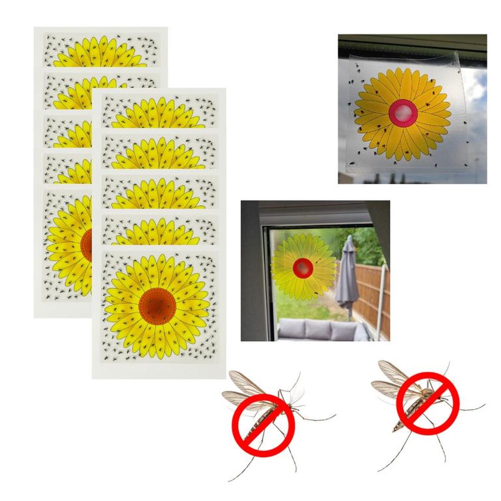 X20 TRAMPAS DE VENTANA PARA MOSCAS MOSQUITO DE GIRASOL