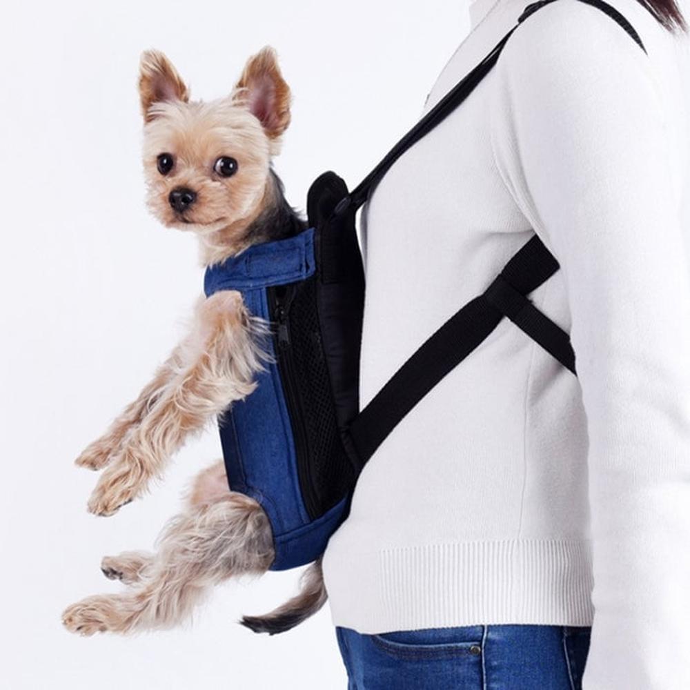 Mochila Canguro Para Mascotas Denim Azul Talla M Mochila Canguro Para Mascotas Denim Azul Talla M