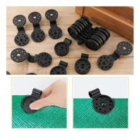 PACK X 30 CLIPS TIPO SUJETADOR PARA MALLA RASCHEL 7.3 x 2.7 CM