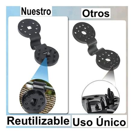 PACK X 50 CLIPS SUJETADOR PARA MALLA RASCHEL GRANJA 10 X 3.7 CM