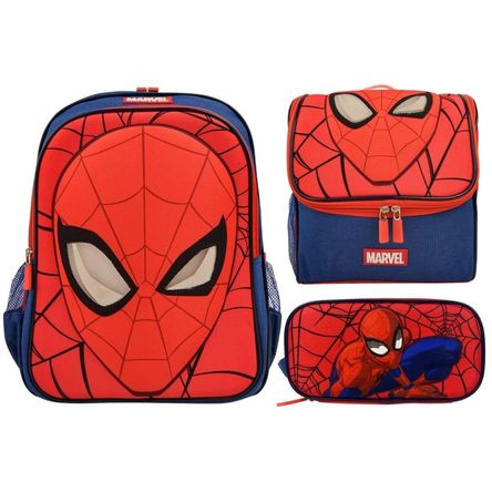 Pack Escolar Mochila Spiderman Mascara Oficio Pack Escolar Mochila Spiderman Mascara Oficio