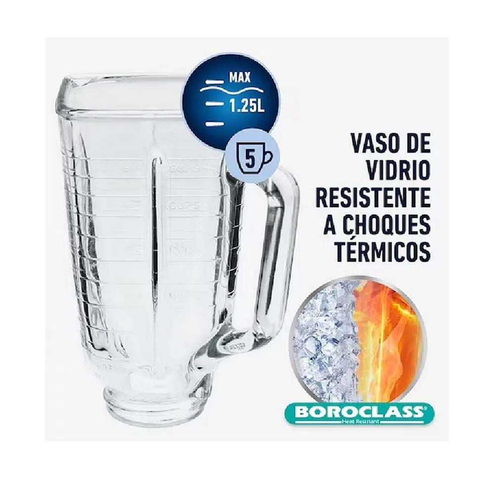 Vaso De Vidrio Oster BLSTAJ-GTS-011 1.25L