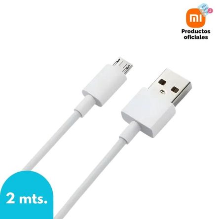 CABLE ORIGINAL XIAOMI USB A MICRO USB 200cm - BLANCO CABLE ORIGINAL XIAOMI USB A MICRO USB 200cm - BLANCO