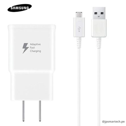 Cargador Samsung Original con Entrada Micro USB para Serie S - Blanco