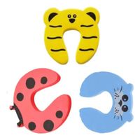 PACK X3 TOPE DE PUERTA INFANTIL NIÑOS ANTIGOLPE FOCA OSO MARIQUITA