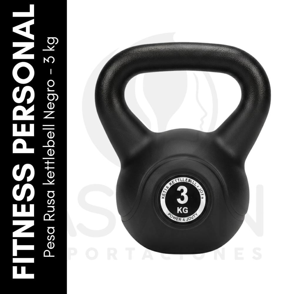 Pesa Rusa kettlebell Negro - 3 kg