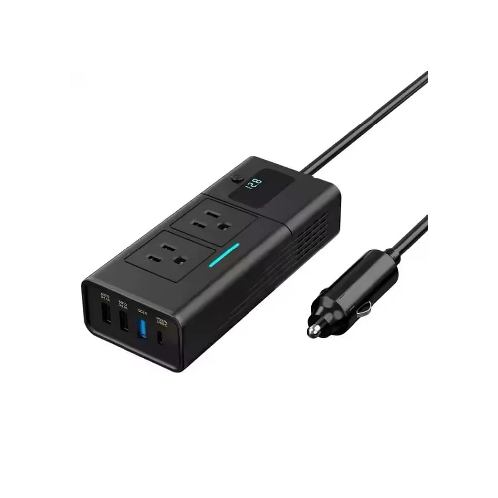 Conversor Inversor 12v 220v 200w Cargador Laptop Ipad Auto Conversor Inversor 12v 220v 200w Cargador Laptop Ipad Auto