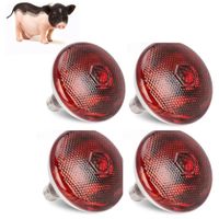 Foco Infrarrojo Calefacción Para Cerdos Perros Pollos 100w Pack X4