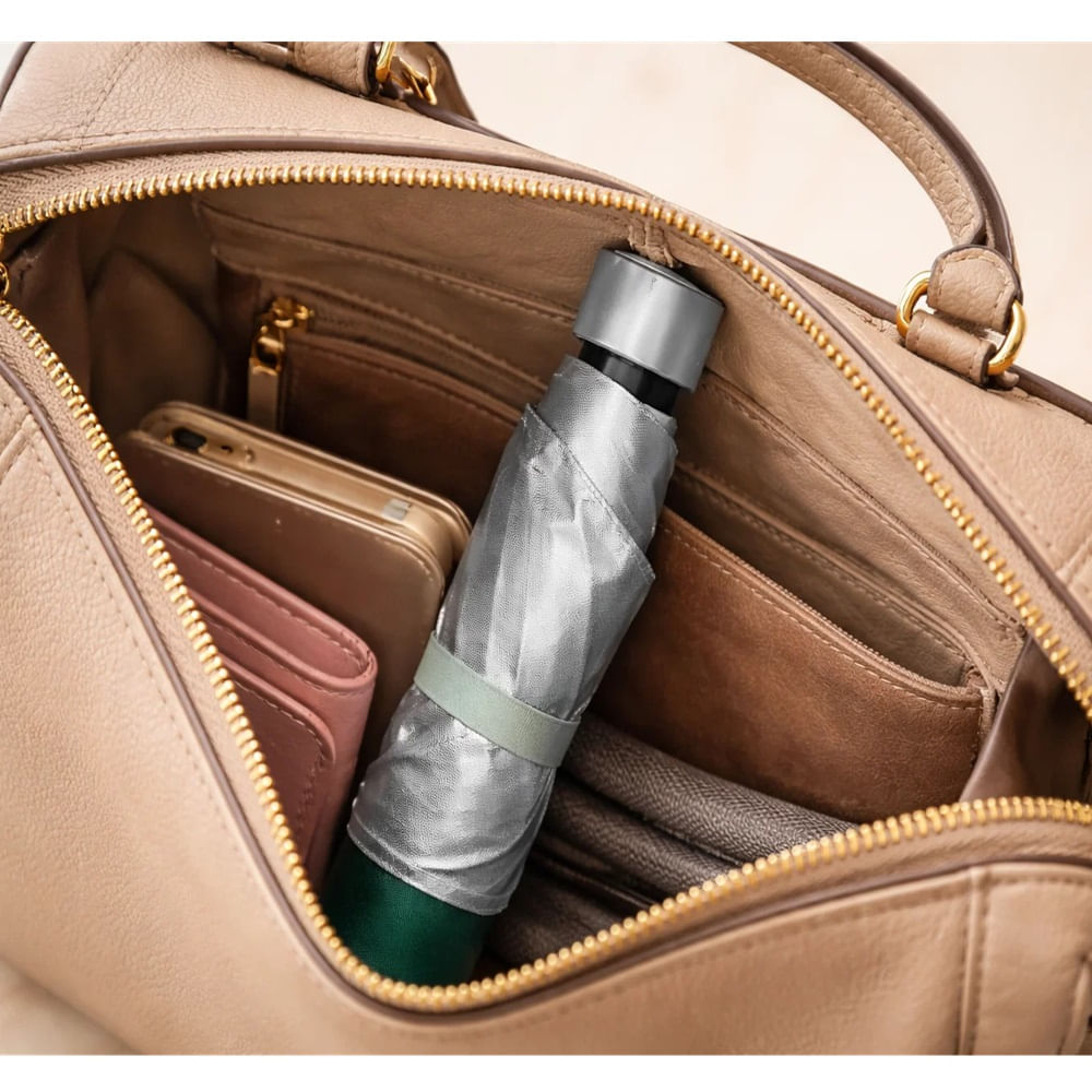 SOMBRILLA DE MANO PLEGABLE - COLOR VERDE