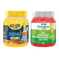 PACK 2 GOMITAS BUENAS NOCHES NIÑOS + ZINC ADULTO 260 UND