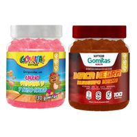 PACK 2 GOMITAS CALCIO NIÑOS 130UND + GOMITAS MACA NEGRA 100UND
