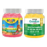 PACK 2 GOMITAS CALCIO NIÑOS + MULTIVITAMINAS ADULTOS 260 UND