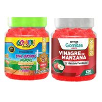 PACK 2 GOMITAS ZINC QUELADO NIÑOS + VINAGRE DE MANZANA 130 UND