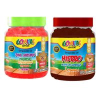 PACK 2 GOMITAS ZINC QUELADO NIÑOS + HIERRO NIÑOS 260 UND