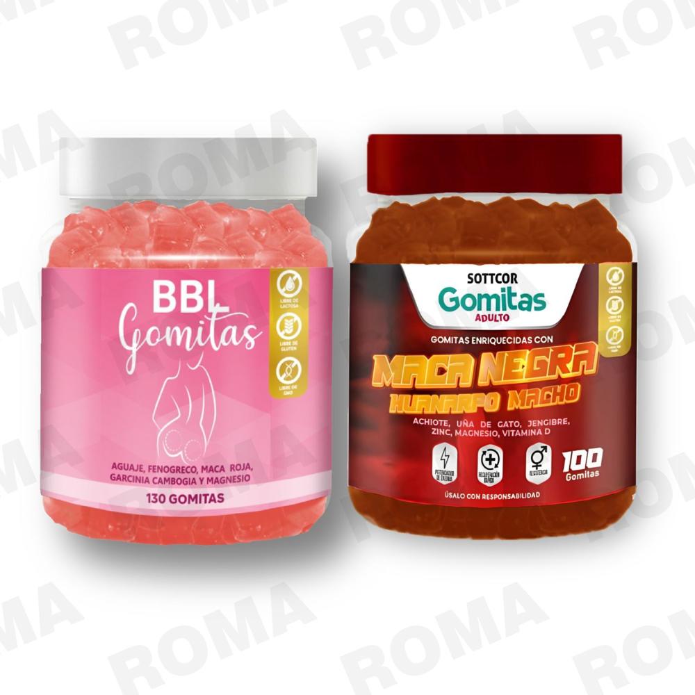 PACK GOMITAS BBL AGUAJE Y GOMITAS MACA NEGRA SOTTCOR LABS PACK GOMITAS BBL AGUAJE Y GOMITAS MACA NEGRA SOTTCOR LABS
