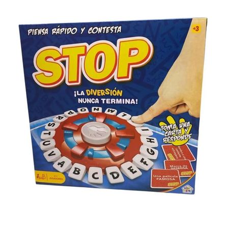 Juego de Mesa Stop Rojo Juego de Mesa Stop Rojo