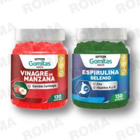 PACK GOMITAS VINAGRE DE MANZANA Y GOMITAS ESPIRULINA SOTTCOR LABS