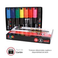 POSCA Pack PC-7M8P Estuche X8 Básico