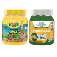 PACK 2 GOMITAS VITAMINAS PARA NIÑOS + PROPOLEO ADULTO 260 UND