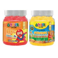PACK 2 GOMITAS ZINC OROTATE NIÑOS + GOMITAS VITAMINAS NIÑOS