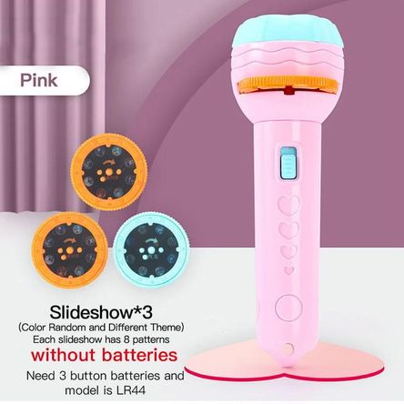 Baby Sleeping Rosado - Linterna proyector figuras niños