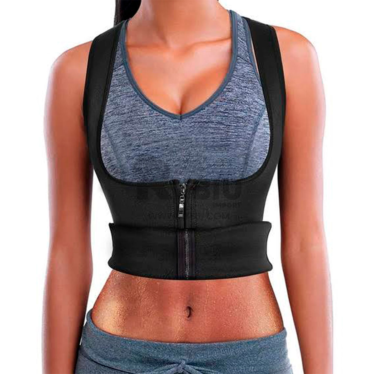 Chaleco para Dama Termico con Cierre Negro de Talla L