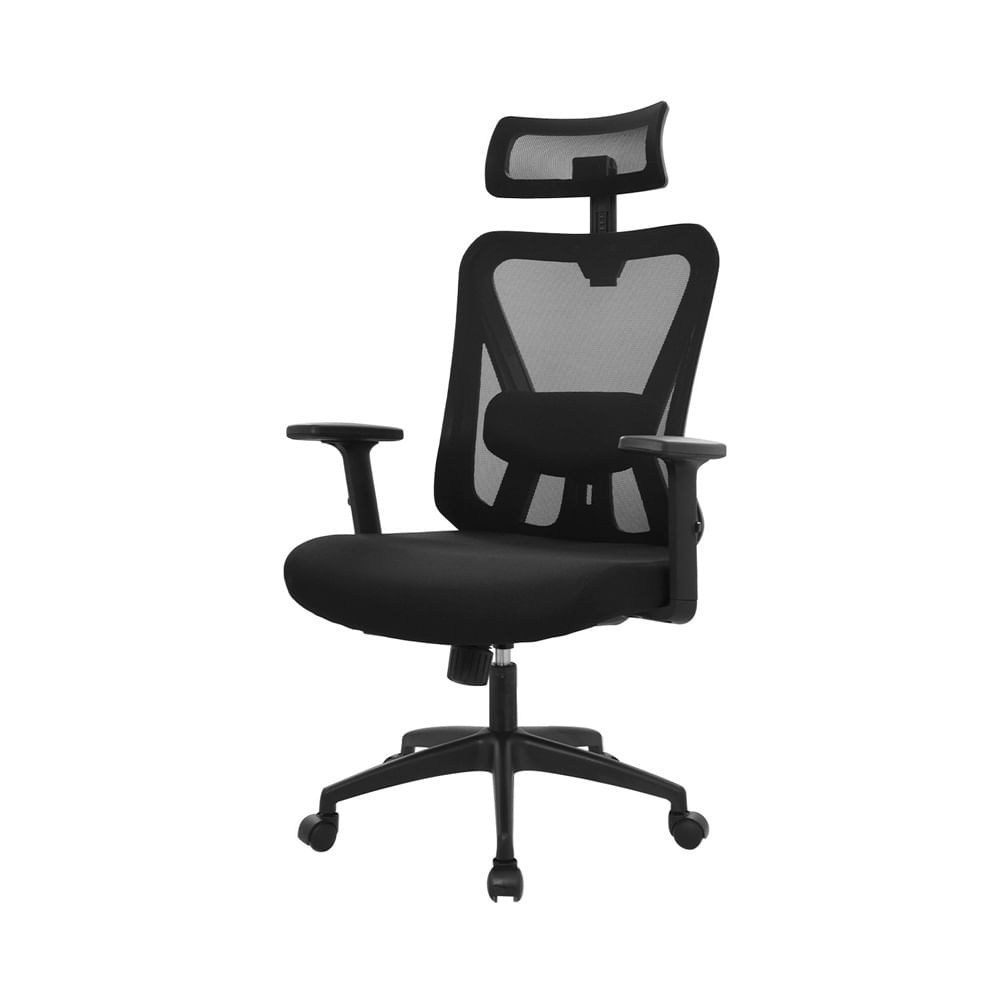 Silla Ergonómica Dolfin Syncro Brazos 3D Presidente Nylon Negro Ofideas