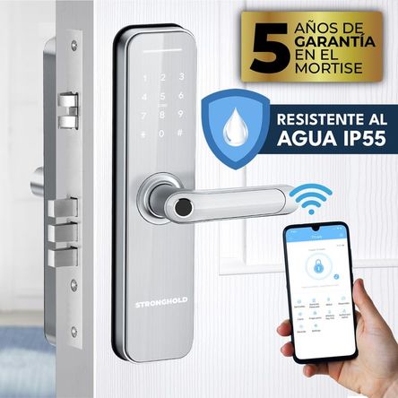Cerradura digital RESISTENTE AL AGUA WIFI MASTER IP55 Plata - Asesoría de Instalación Cerradura digital RESISTENTE AL AGUA WIFI MASTER IP55 Plata - Asesoría de Instalación