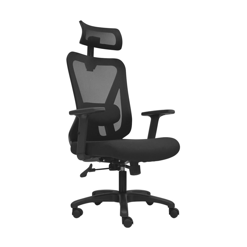 Silla Ergonómica Dolfin Lap Brazos 1D Presidente Nylon Negro Ofideas