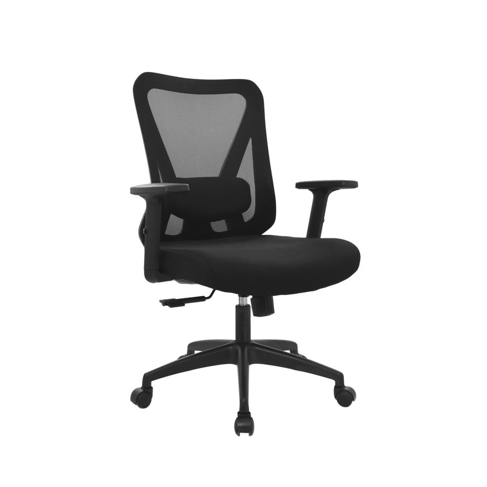 Silla Ergonómica Dolfin Syncro Brazos 3D Gerente Nylon Negro Ofideas