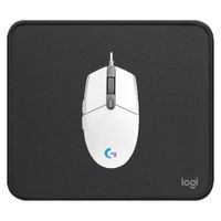COMBO LOGITECH MOUSE G203 BLANCO Y PAD MOUSE 200X230 NEGRO
