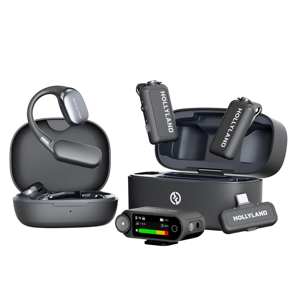 Micrófono Inalámbrico Hollyland Lark Max 2 Ultimate Combo con audífonos
