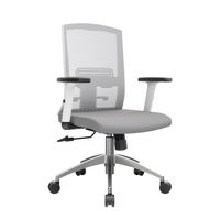 Silla Ergonómica Monk Syncro Gerente Aluminio Gris Ofideas