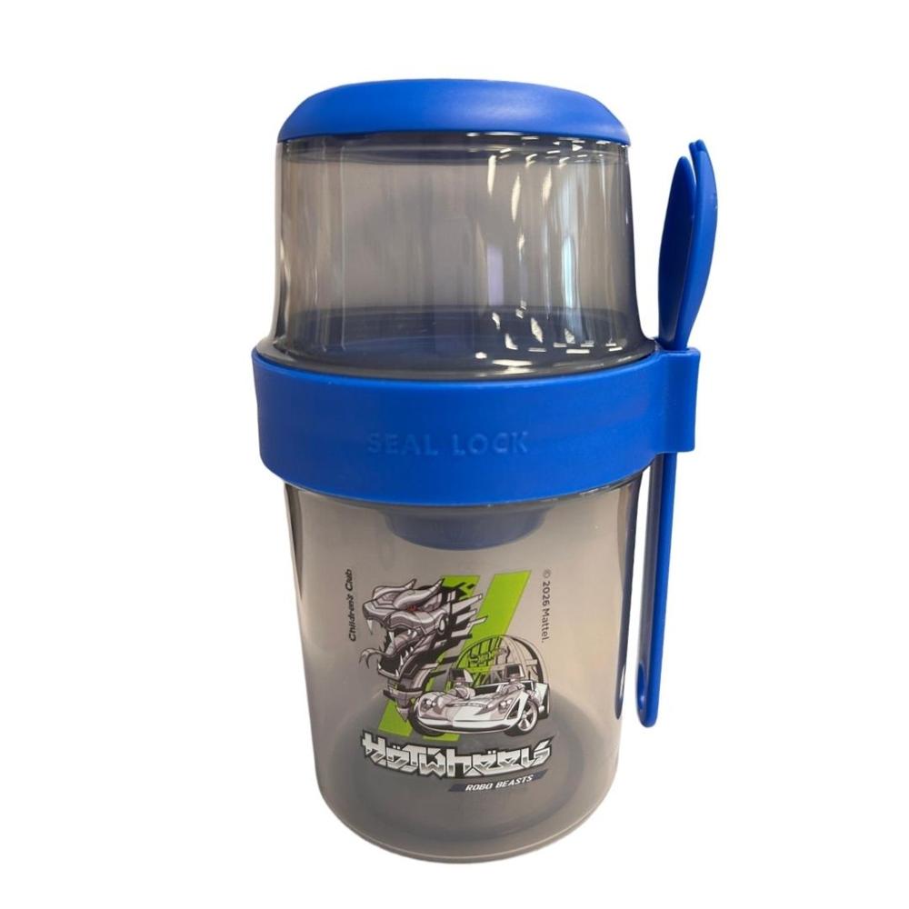 Vaso Yogurera Hot Wheels 310 ML + 560 ML