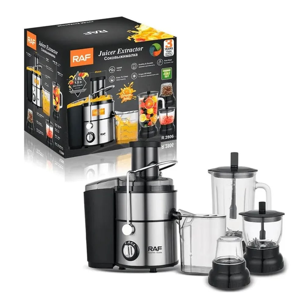 Extractor de Jugos Eléctrico Multifuncional 4 en 1 RAF R.2806